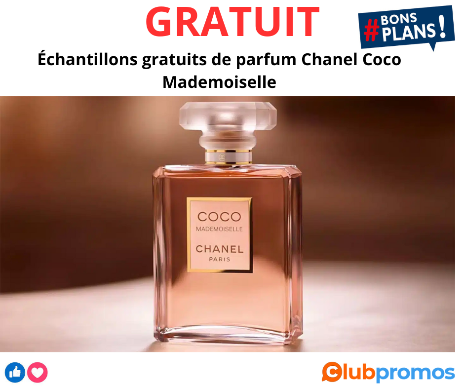 Échantillons gratuits de parfum Chanel Coco Mademoiselle.png