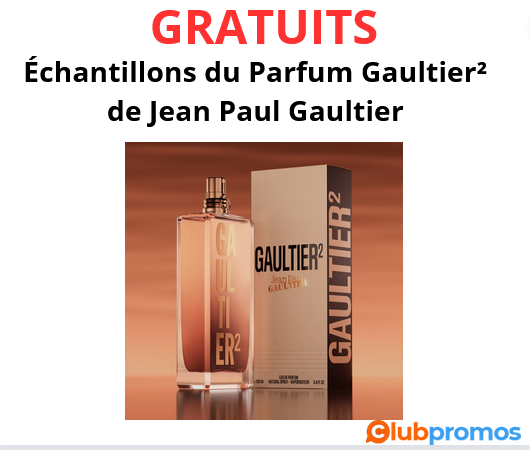 Échantillons gratuits du Parfum Gaultier² de Jean Paul Gaultier.png