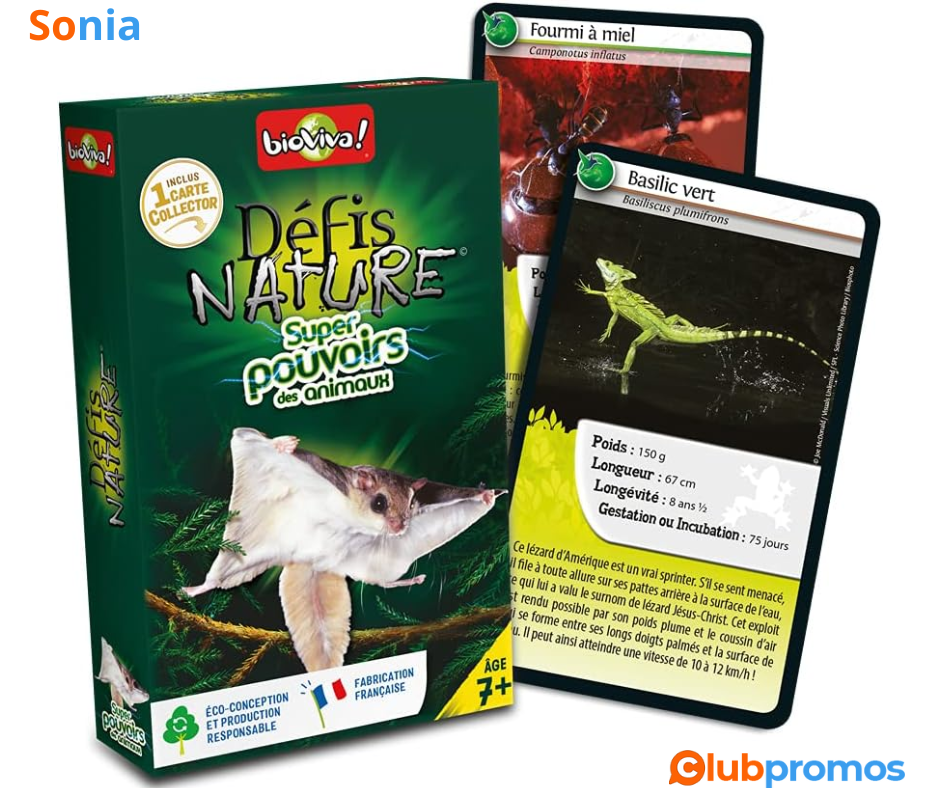 🌟 Bon Plan Jeu Bioviva - Défis Nature - Super pouvoirs des animaux - 5,20€ au lieu de 9,99€ su...png