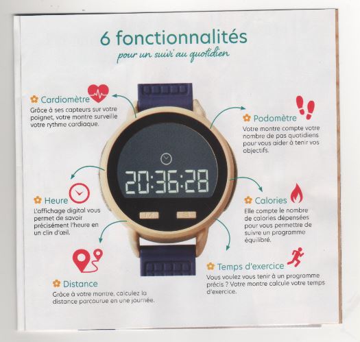 Votre montre podomètre - Yves Rocher
