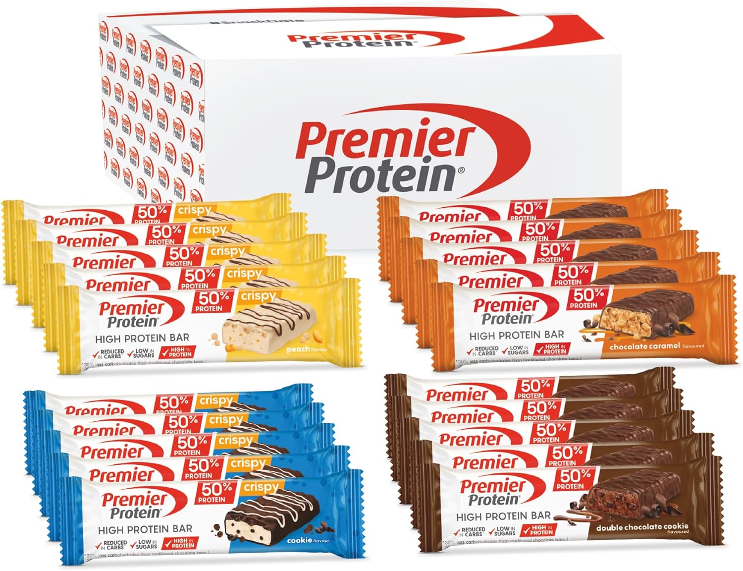 20 Barres Premier Protein High Protein Bar 50% - Différentes saveurs – 16,99€ ! Au lieu de 69,...jpg