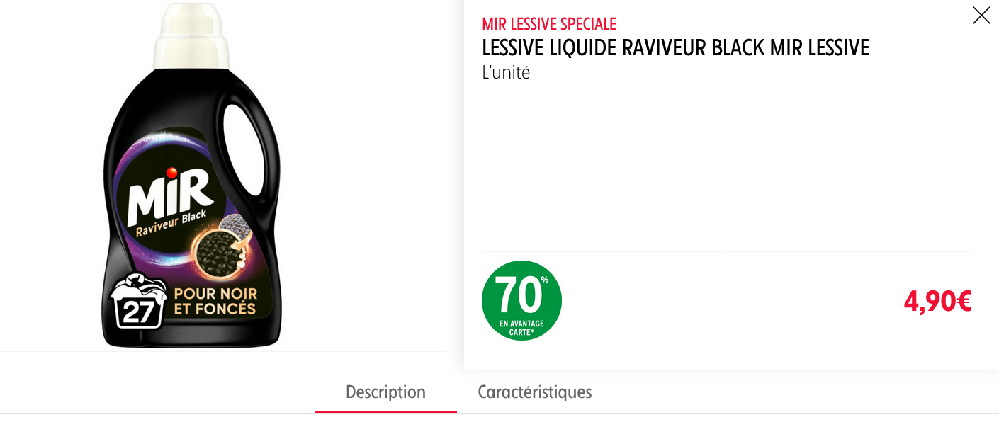 Lessive Liquide Raviveur Laine MIR : le bidon de 1,485L à Prix Carrefour