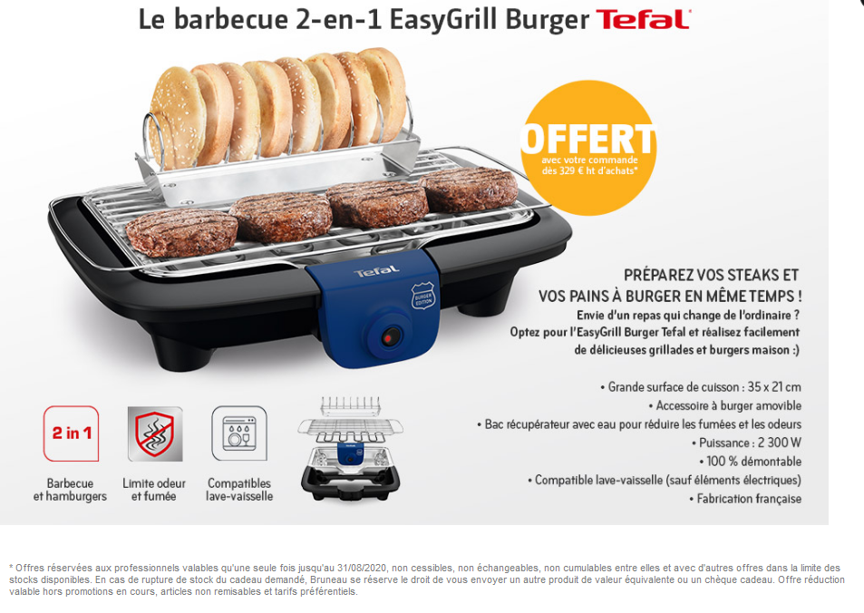 Barbecue électrique Easygrill 2 en1 - TEFAL - le Club