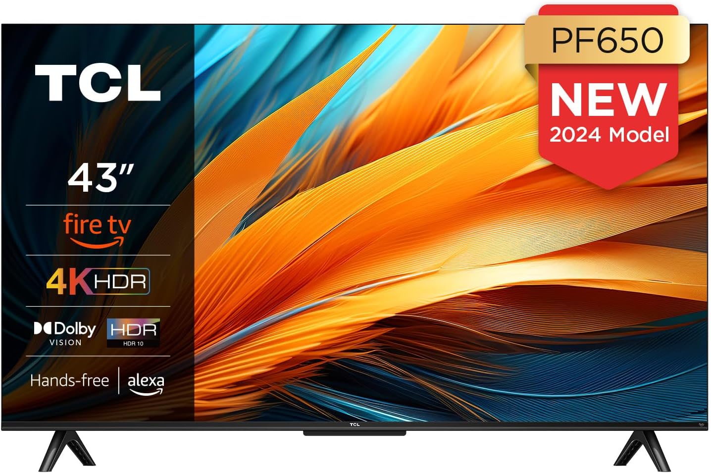 TCL 43PF650 43 Pouces 4K Ultra HD, HDR TV, Smart LED Fire TV (Dolby Vision, Dolby Atmos, DTS, ...jpg