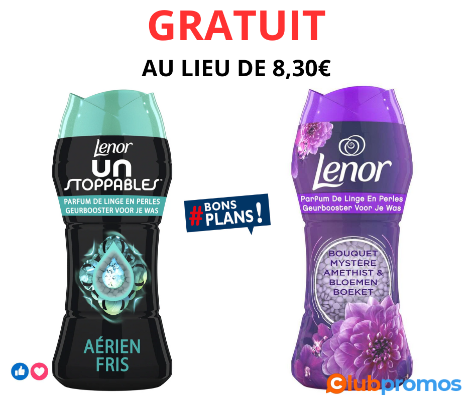 Adoucissant Lenor perles - Différentes variétés (via 5,81€ sur la carte de fidélité et 3€ BDR).png