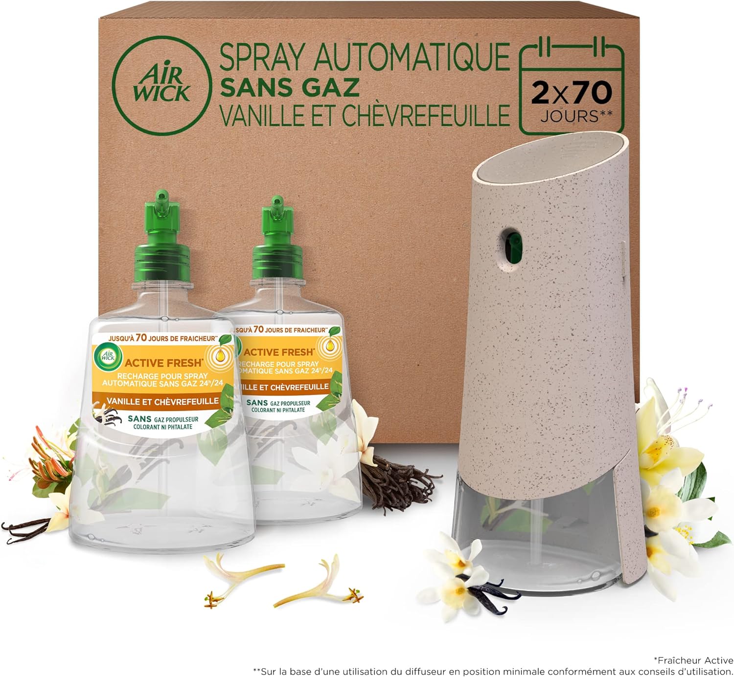 Air Wick Désodorisant Maison Spray Automatique Sans Gaz Active Fresh - 1 Diffuseur + 2 Recharg...jpg