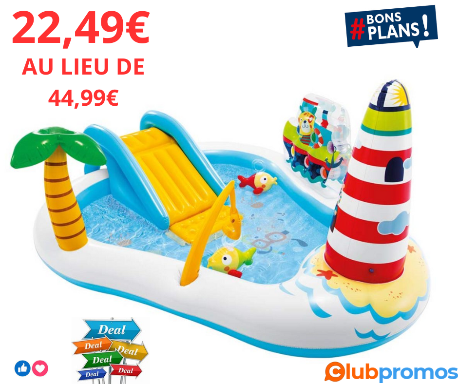 Aire de jeu gonflable Intex Sea Paradise 22,49€ au lieu de 44,99€ sur auchan.png