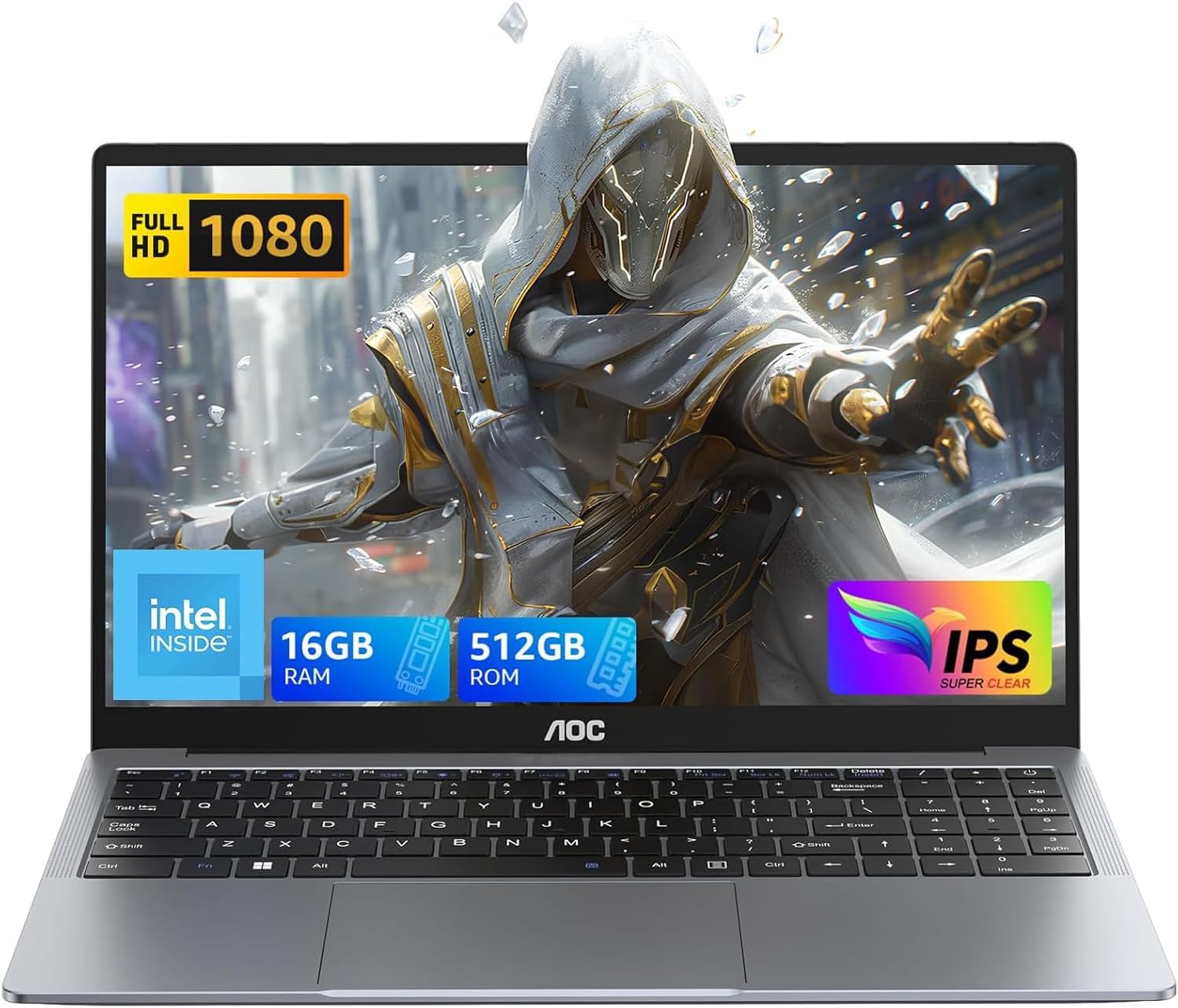 AOC Ordinateur Portable, Boîtier Métallique d'un PC Portable, 15,6 Pouces FHD 16 Go de DDR4 51...jpg