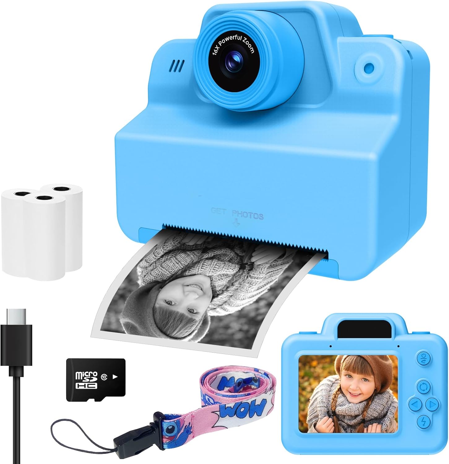 Appareil Photo Instantané Enfant, 2.4 Grand Écran Appareils Photos Numériques pour Enfants ave...jpg