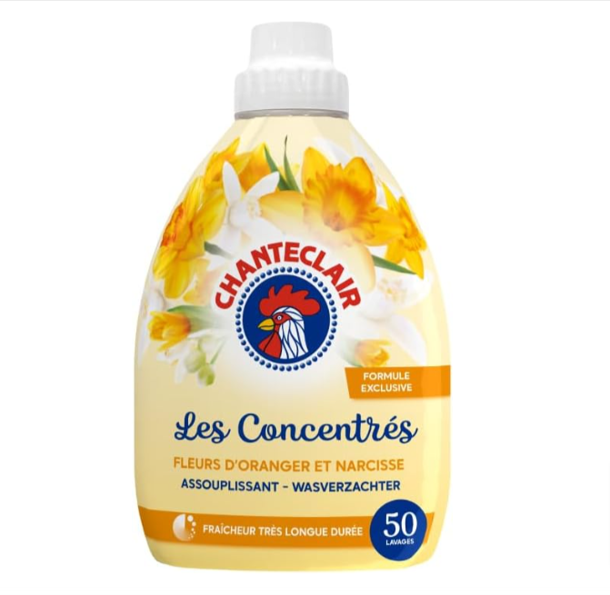 Assouplissant Concentré Chanteclair – Fleur d'Oranger et Narcisse (1 Litre, 50 Lavages) – 2,69...png