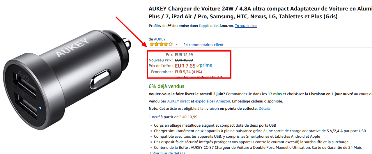 AUKEY Chargeur de Voiture.png