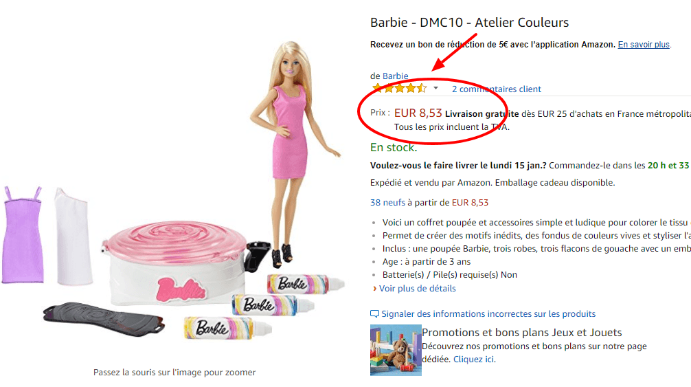 Barbie   DMC10   Atelier Couleurs  Amazon fr  Jeux et Jouets.png