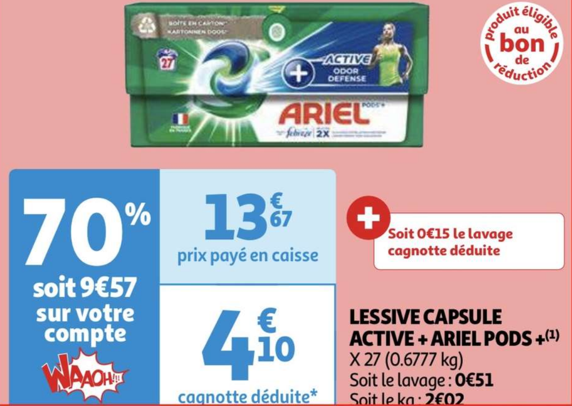 Boite-de-27-Capsules-de-Lessive-Ariel-Pods-via-9-57€-sur-la-carte-4-10€-via-  remise fidélité ...png