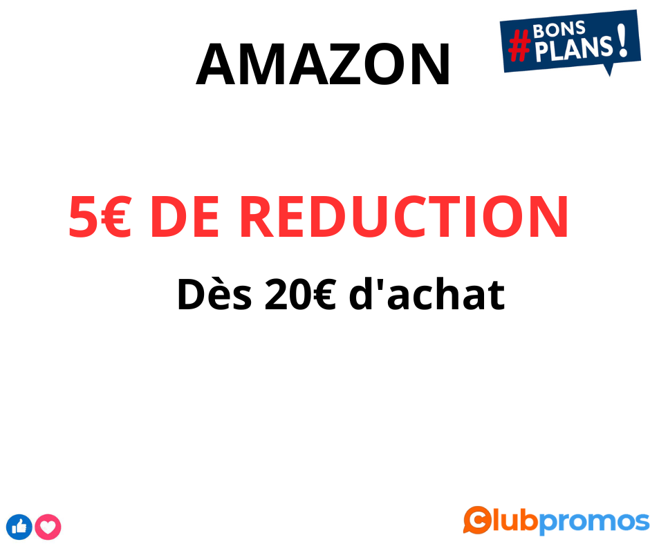 Bon de 5€ de réduction dès 20€ d'achat offert en écoutant un podcast en entier sur Amazon Musi...png