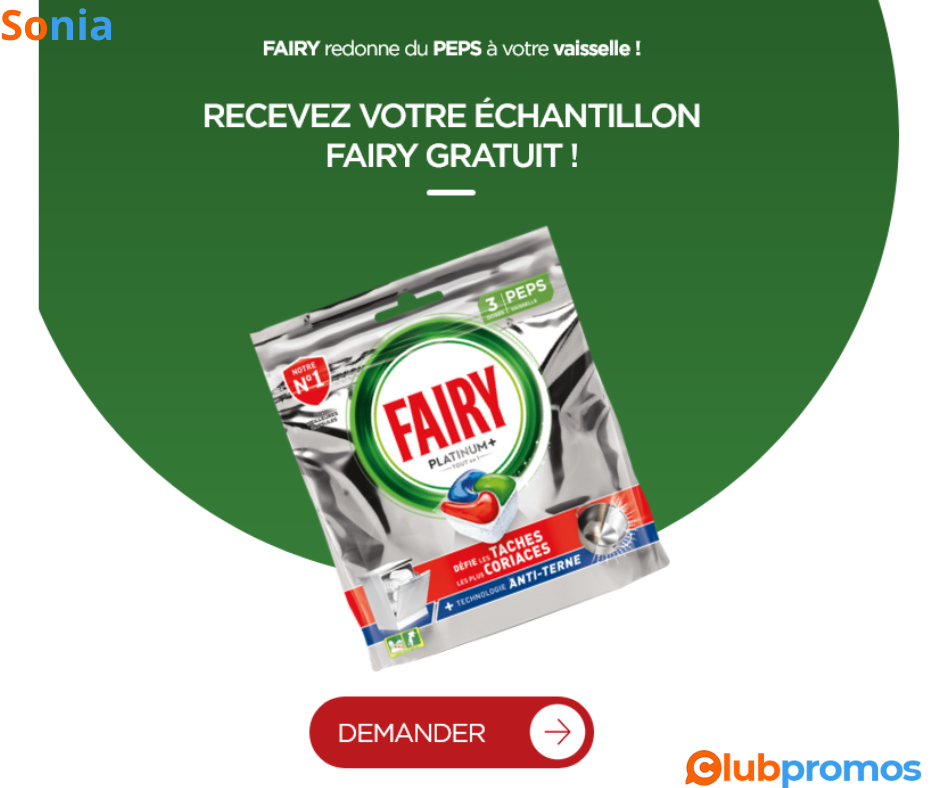 Bon Plan Échantillon Gratuit 3 Tablettes Lave-Vaisselle Fairy Offertes sur Veepee.png