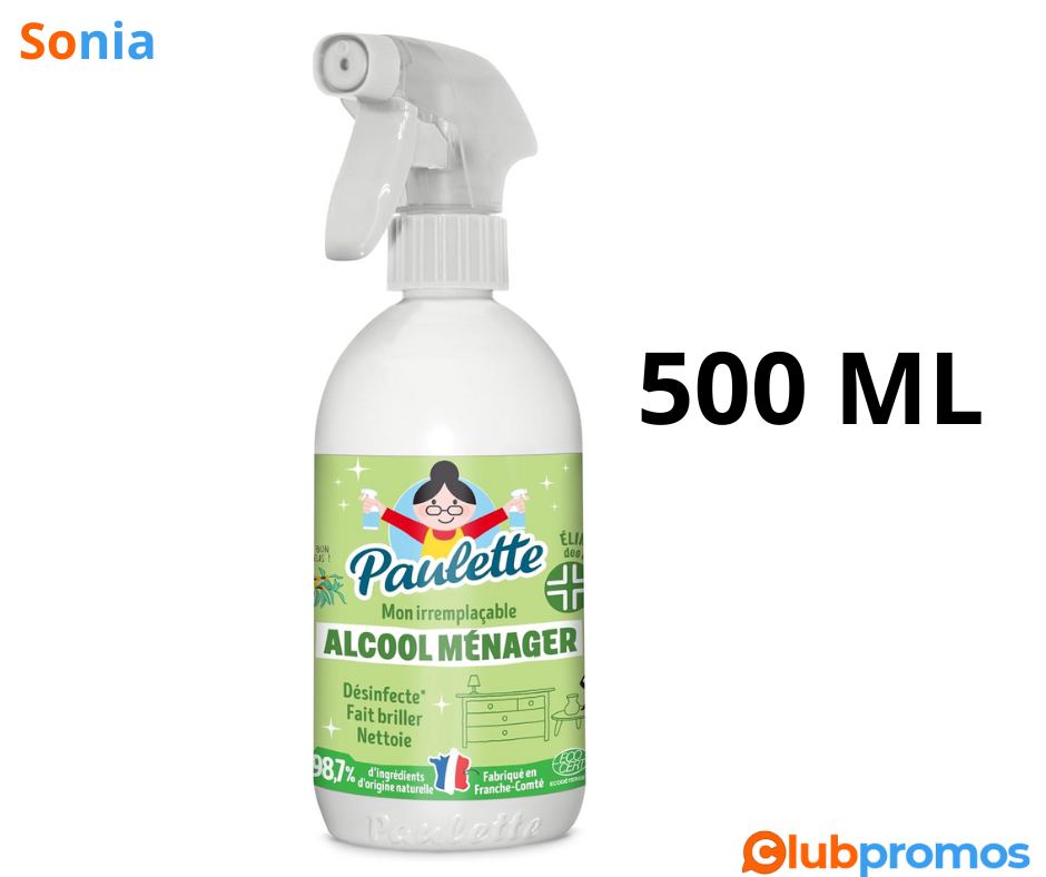 Bon Plan Alcool Ménager Eucalyptus Paulette à 3,05€ sur Amazon.png