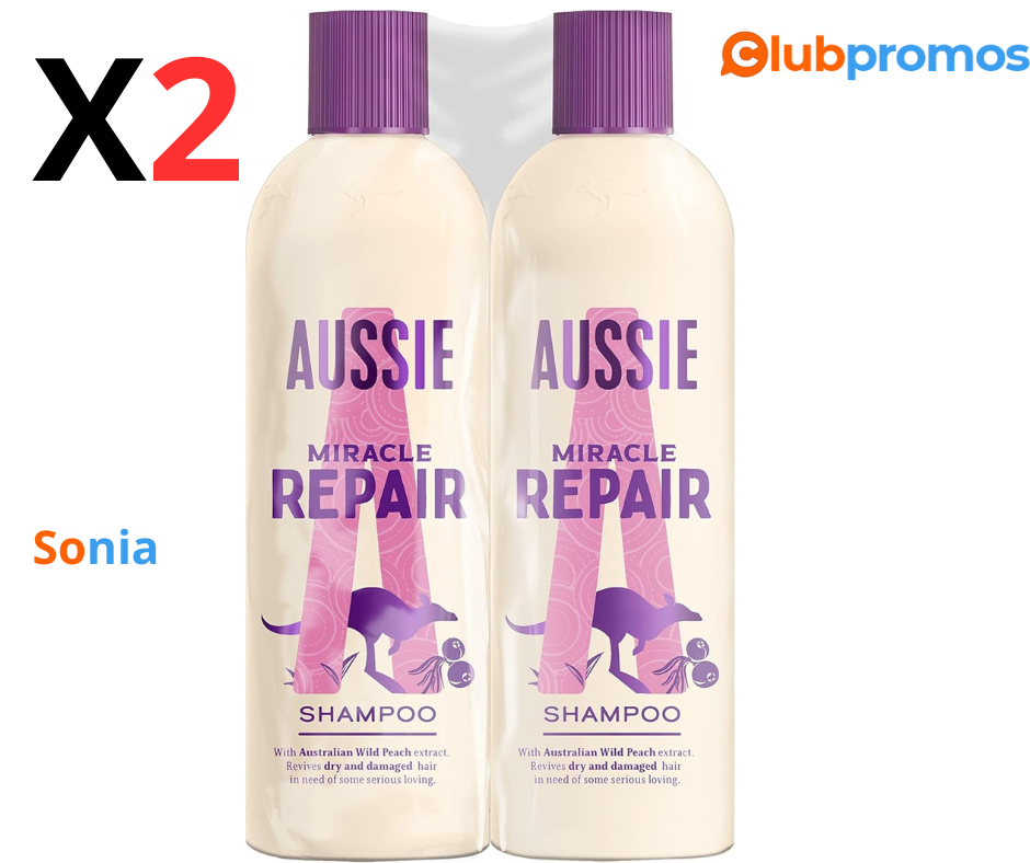 Bon Plan Amazon Aussie Miracle Repair Shampoing - Répare Les Cheveux Secs Et Abîmés, Sans Sili...png