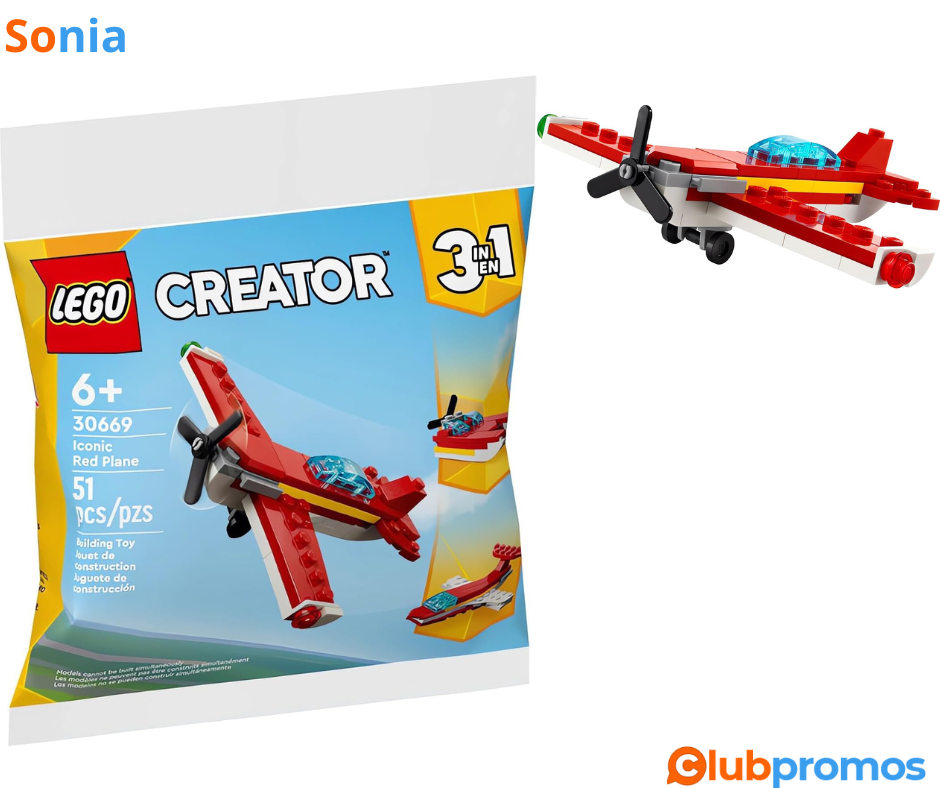 Bon plan amazon Avion LEGO Creator 30669 à 3,20€ sur Amazon.png