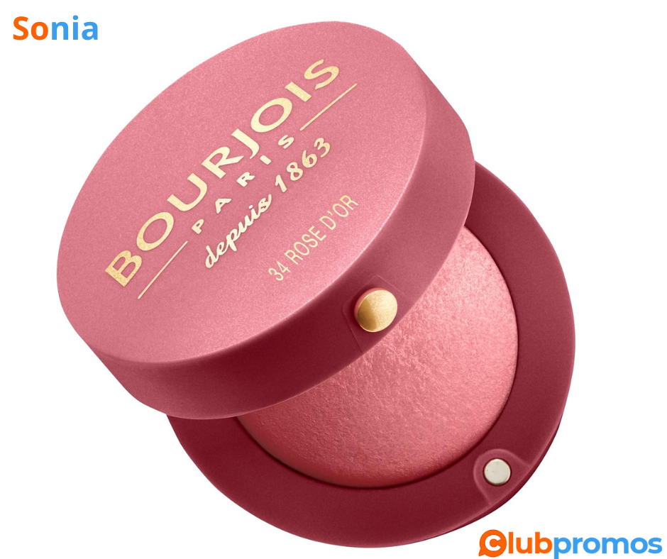 Bon plan amazon Blush Bourjois Boîte Ronde 34 Rose D'or - 5,56€ sur Amazon.png