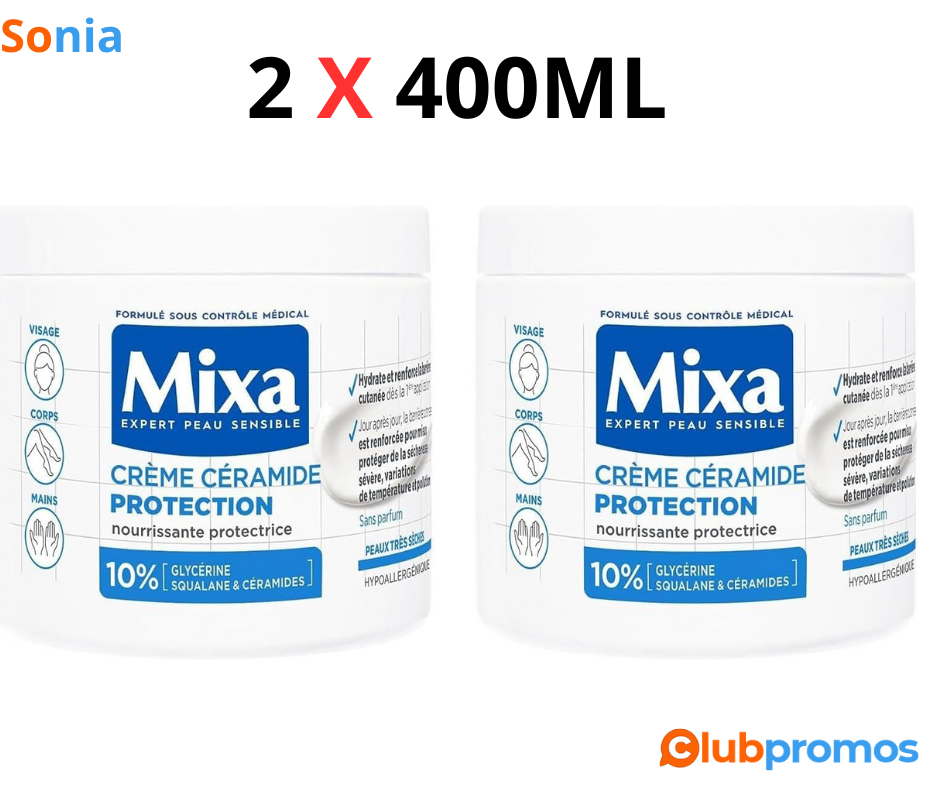 Bon plan Amazon Bon Plan Lot de 2 Crèmes Mixa Expert Peau Sensible à 9,49€ au lieu de 15,80€ s...png