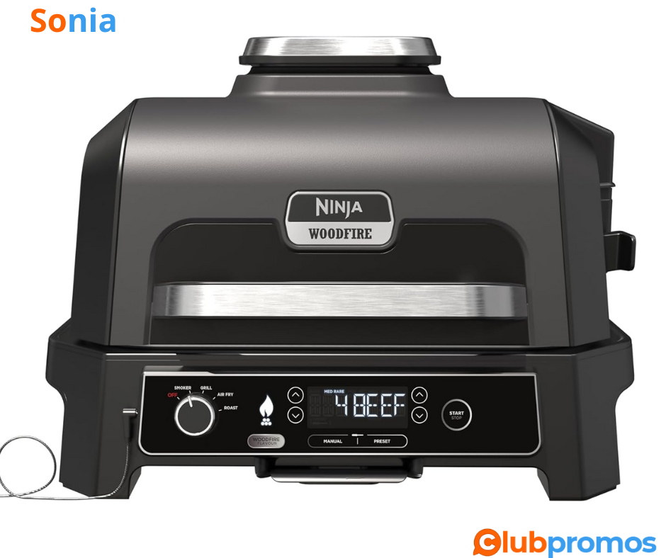 Bon plan Amazon Bon Plan Ninja Woodfire Barbecue électrique et fumoir Pro XL avec thermomètre ...png