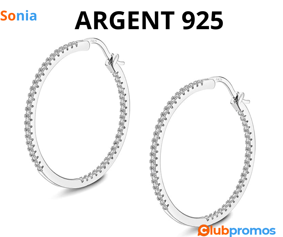 Bon Plan Amazon Boucles D'Oreilles Créoles en Argent Sterling 925, CASSIECA - 3,99€ sur Amazon.png