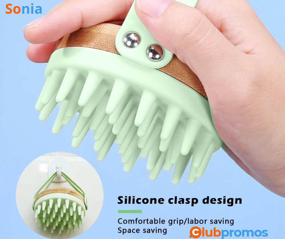 Bon plan amazon Brosse de massage en silicone pour cuir chevelu - Brosse de massage de la tête...png