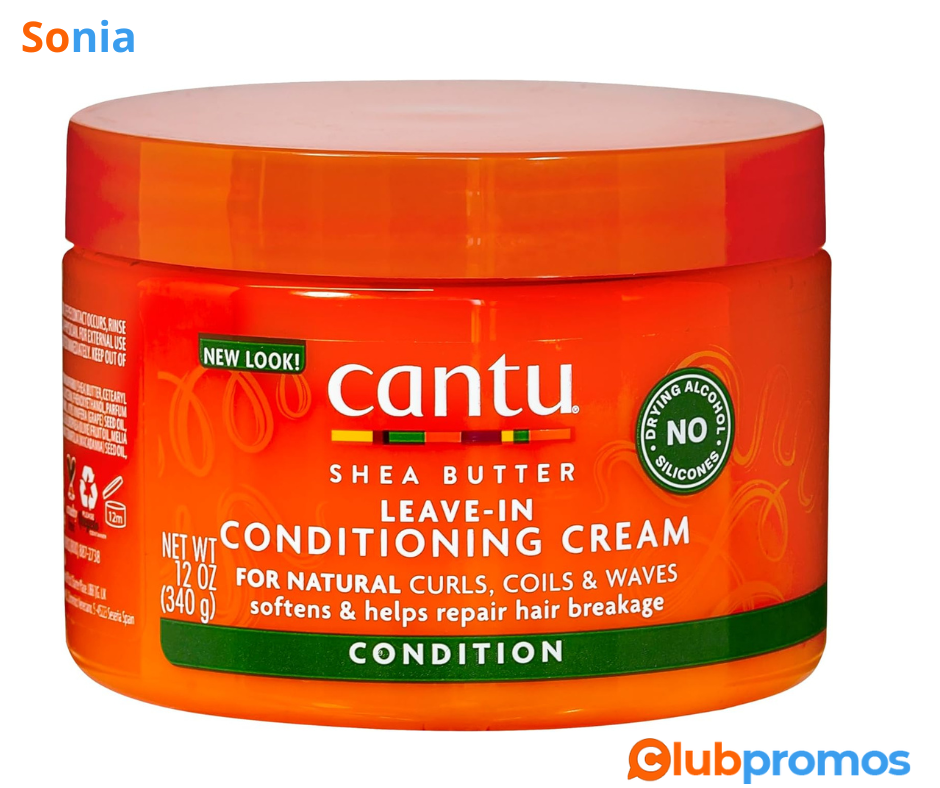 Bon plan Amazon Cantu Après-Shampooing sans Rinçage Karité 340 g.png