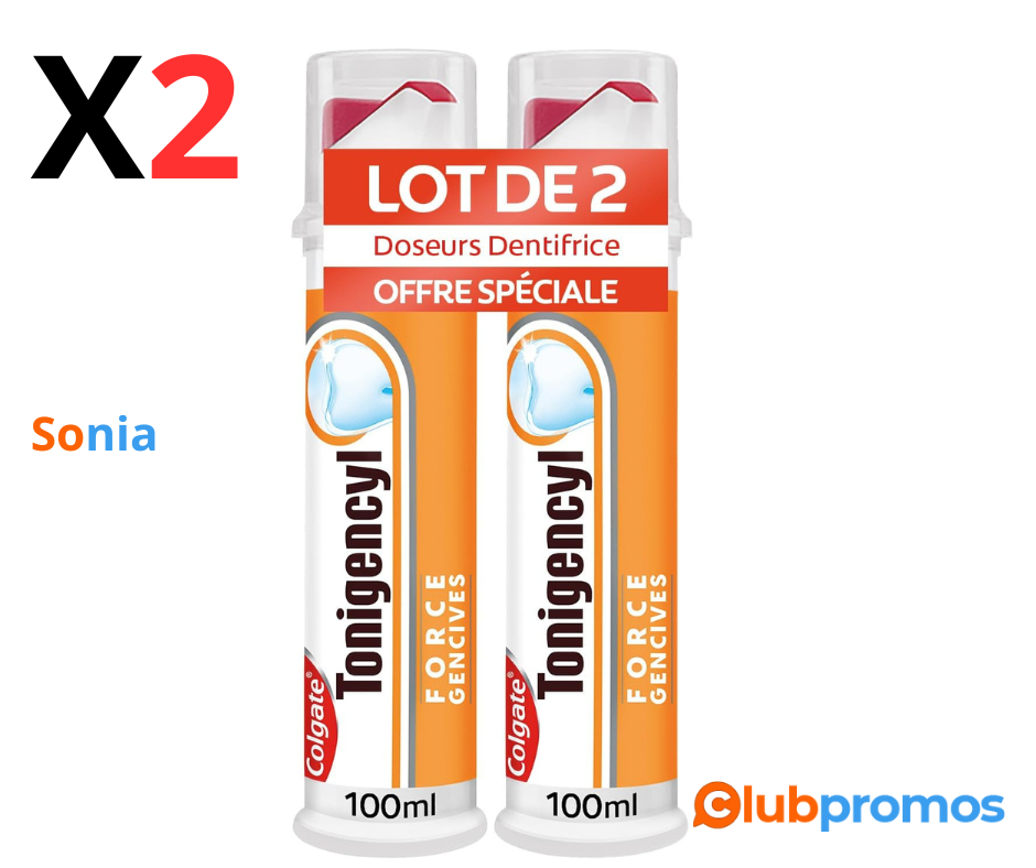 Bon Plan Amazon Colgate - Tonigencyl Capital Gencives Doseur Dentifrice - 100 ml - Lot de 2.png