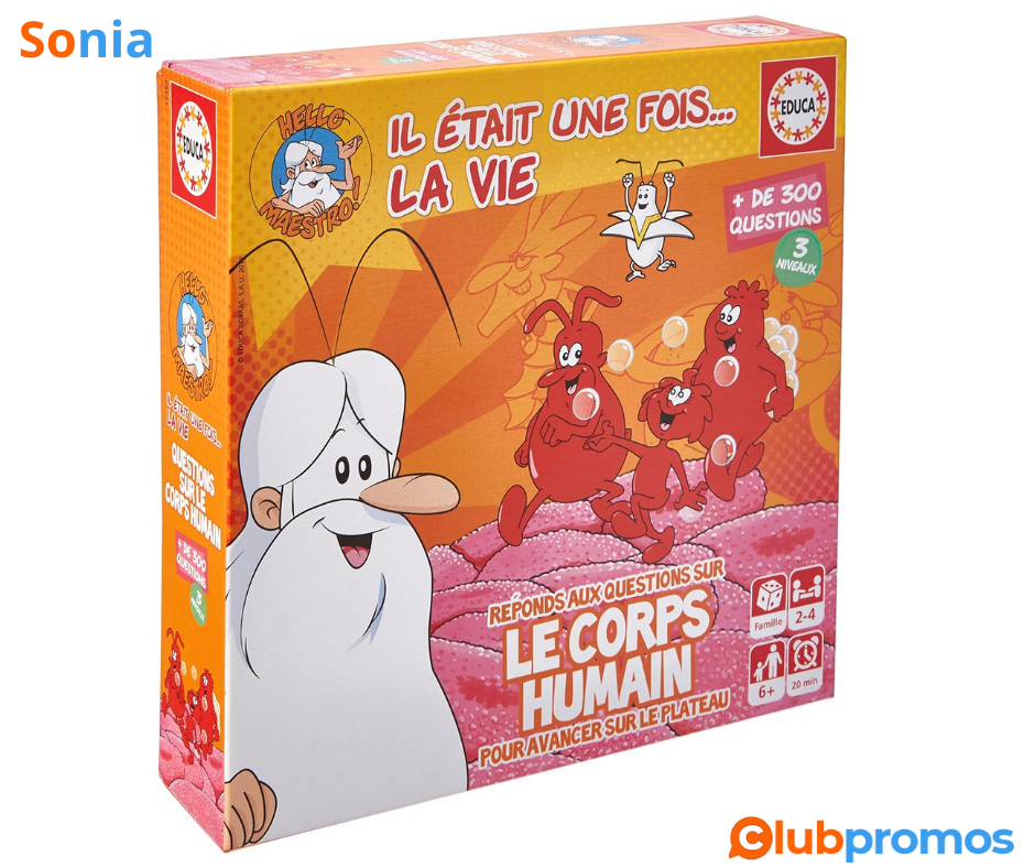 Bon plan amazon Educa - Il était Une Fois...La Vie! Mini Jeu. Ref.17352, Gris.png