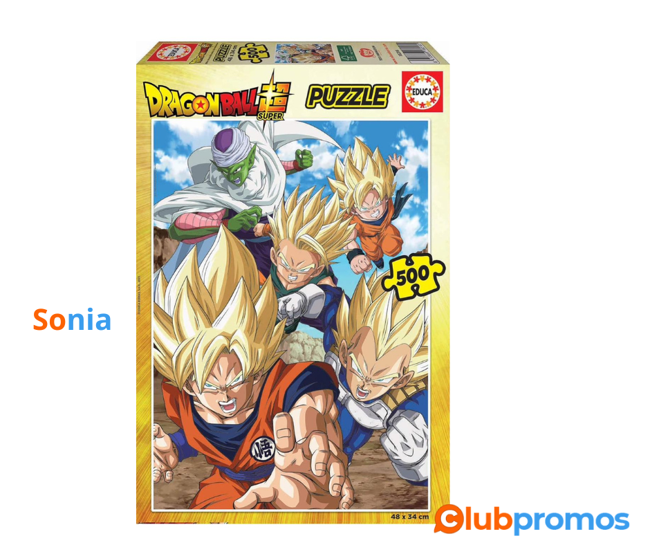 Bon plan Amazon Educa - Puzzle de 500 pièces pour Enfants et Adultes Personnages Dragon Ball. ...png