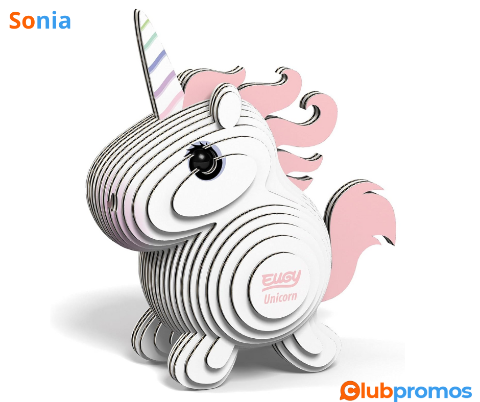 Bon Plan Amazon EUGY Eco-Friendly 3D Paper Puzzle (Licorne).png