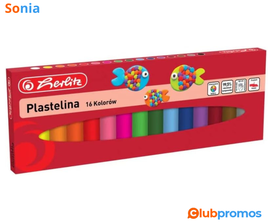 Bon plan amazon Herlitz® Plasticine 16 couleurs pour l'école maternelle à 6,90€.png