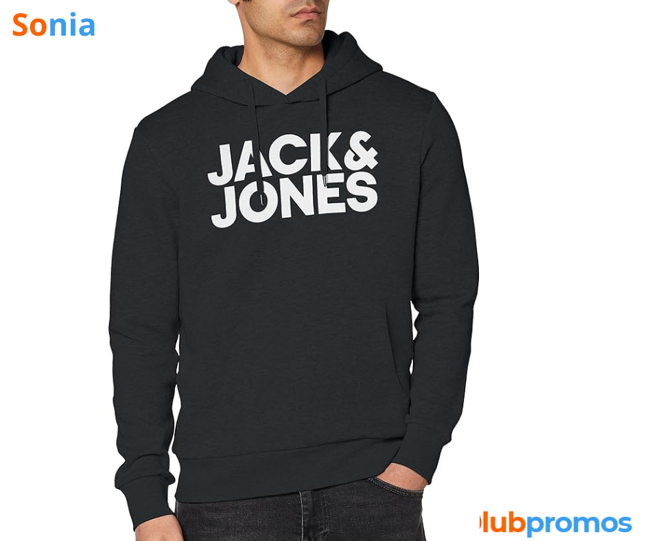 Bon plan amazon JACK & JONES Sweat à Capuche Sweat à Capuche Logo.png