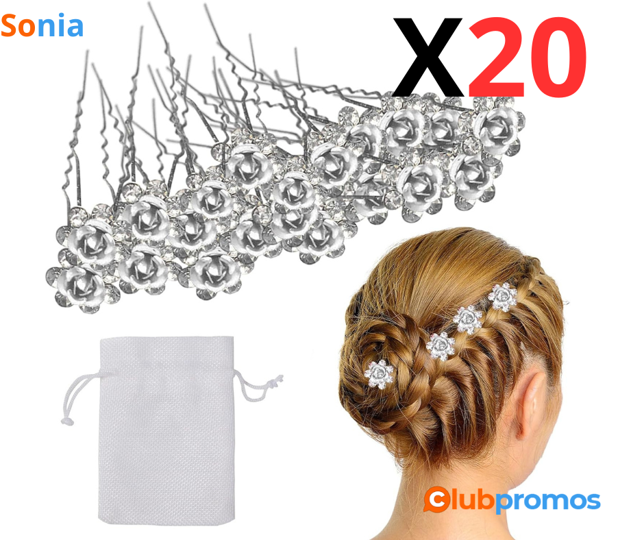 Bon Plan Amazon Jiakalamo Lot de 20 barrettes à cheveux en forme de U,Hair Clips,clips à cheve...png