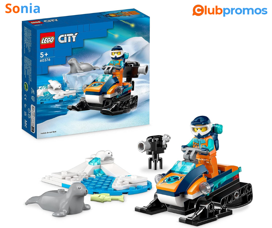 Bon plan amazon La Motoneige d’Exploration Arctique LEGO City 60376 à 4,99€ au lieu de 9,99€.png