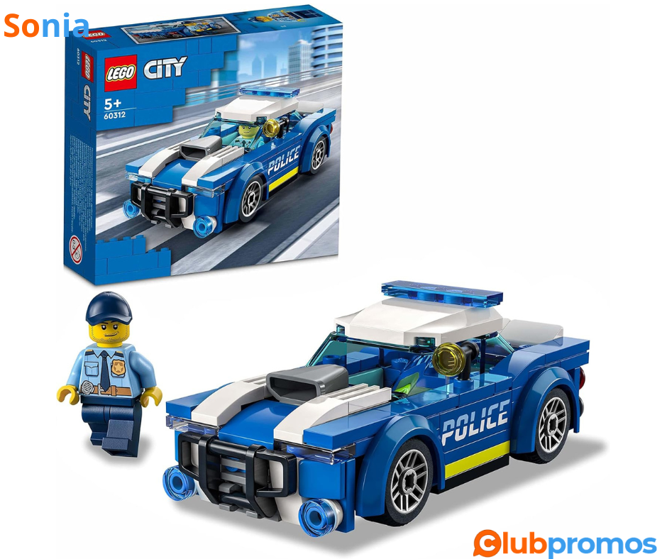 Bon plan Amazon La Voiture de Police LEGO 60312 City à 4,75€ au lieu de 9,99€ sur Amazon.png