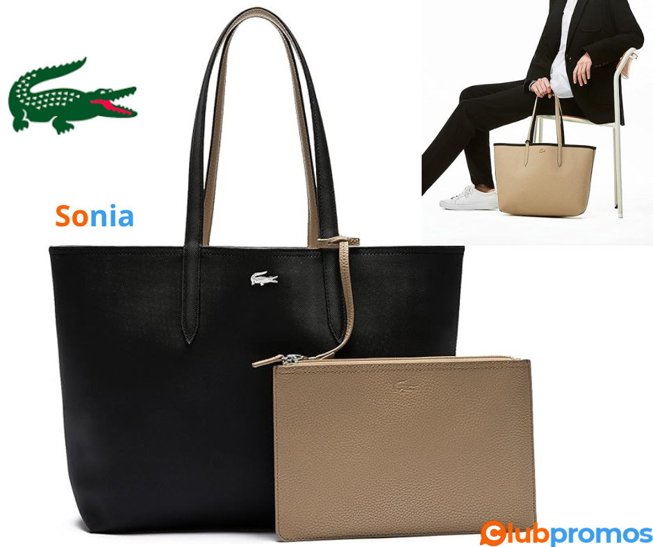 Bon plan amazon Lacoste Sac Cabas Réversible Anna Femme -1.png