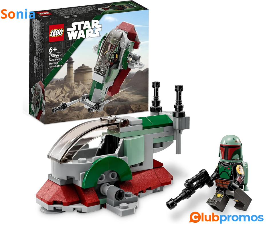 Bon plan Amazon LEGO 75344 Star Wars Le Vaisseau de Boba Fett Microfighter, Jouet Véhicule ave...png