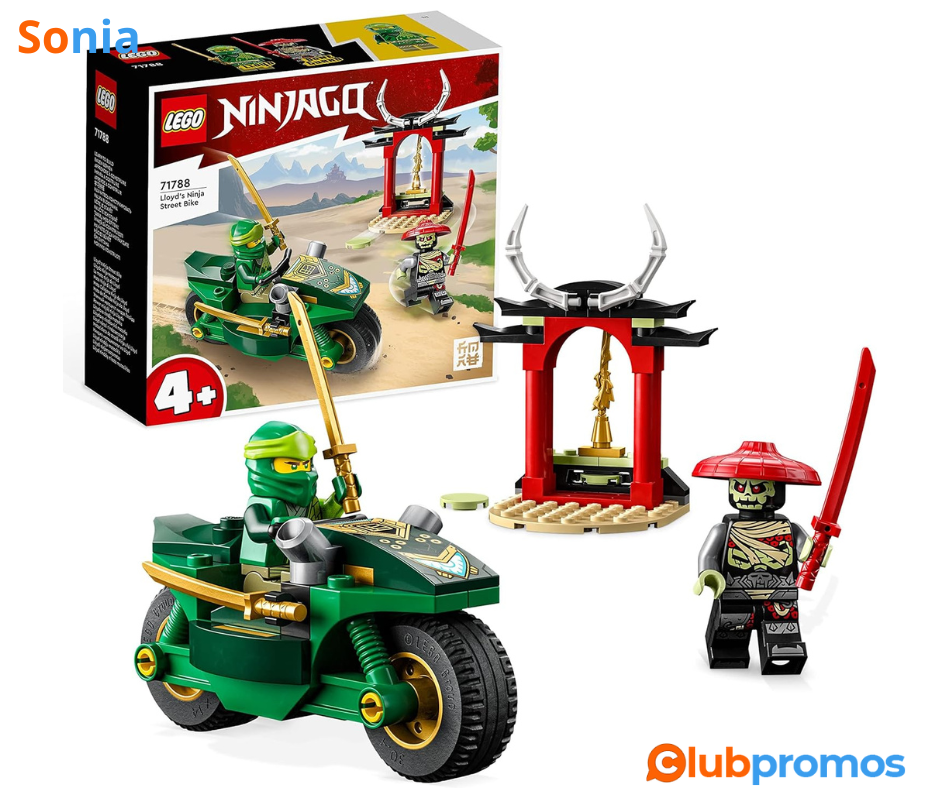 Bon Plan Amazon LEGO Ninjago 71788 La Moto Ninja de Lloyd, Jouet pour Enfants Dès 4 Ans, Jeu É...png