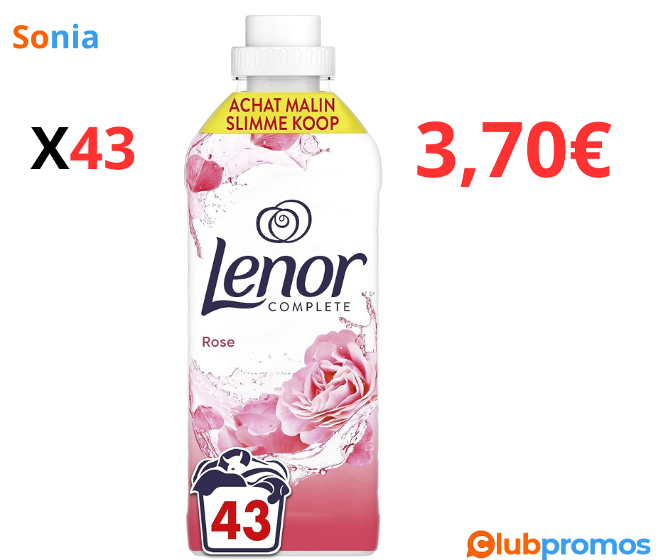 Bon Plan Amazon Lenor Adoucissant, 43 Lavages, Journée en Provence à 3,70€ sur Amazon.png