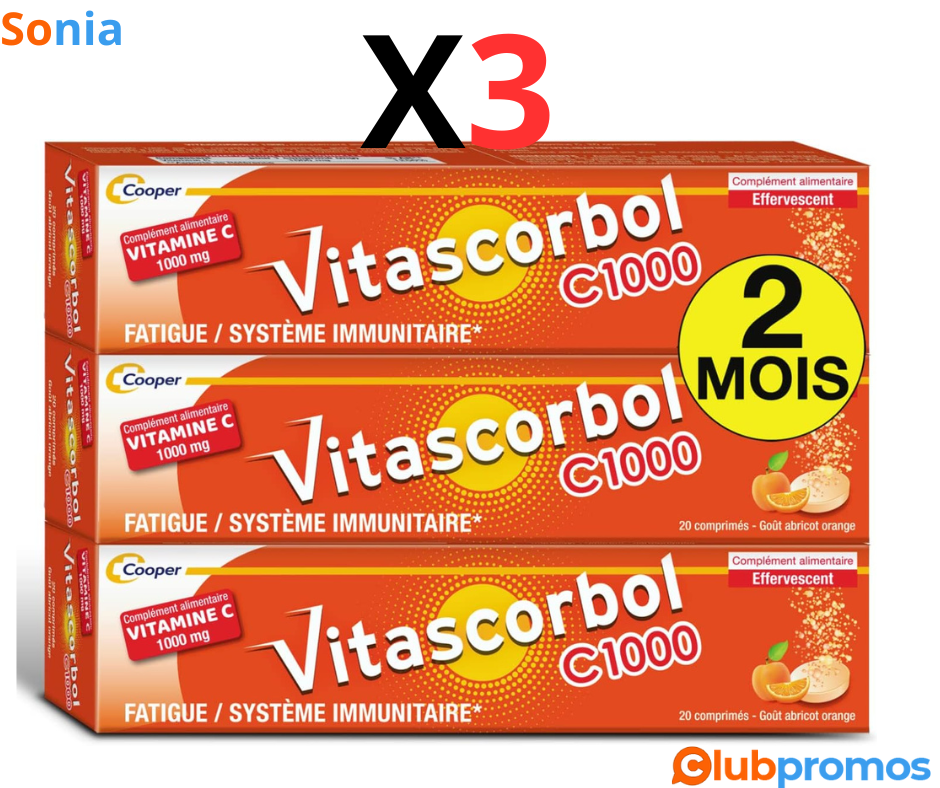 Bon plan amazon Lot de 3 VITASCORBOL - Complément Alimentaire à Base de Vitamine C 1000 mg.png