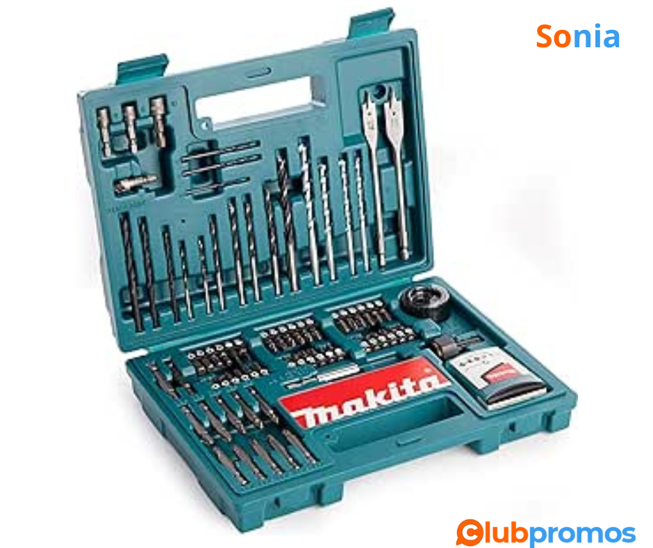 Bon Plan Amazon Makita B-53811 Ensemble d'accessoires multicolores, 100 pièces .png