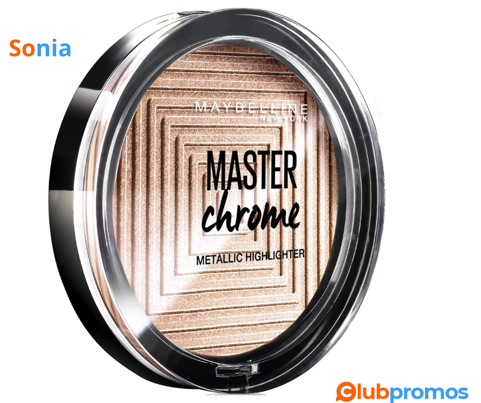 Bon Plan amazon Maybelline New York - Poudre Enlumineur Métallique MASTER CHROME - 150 Molten ...png