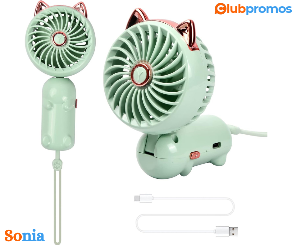 Bon plan amazon Mini Ventilateur Portatif, Ventilateur à Main USB, .png