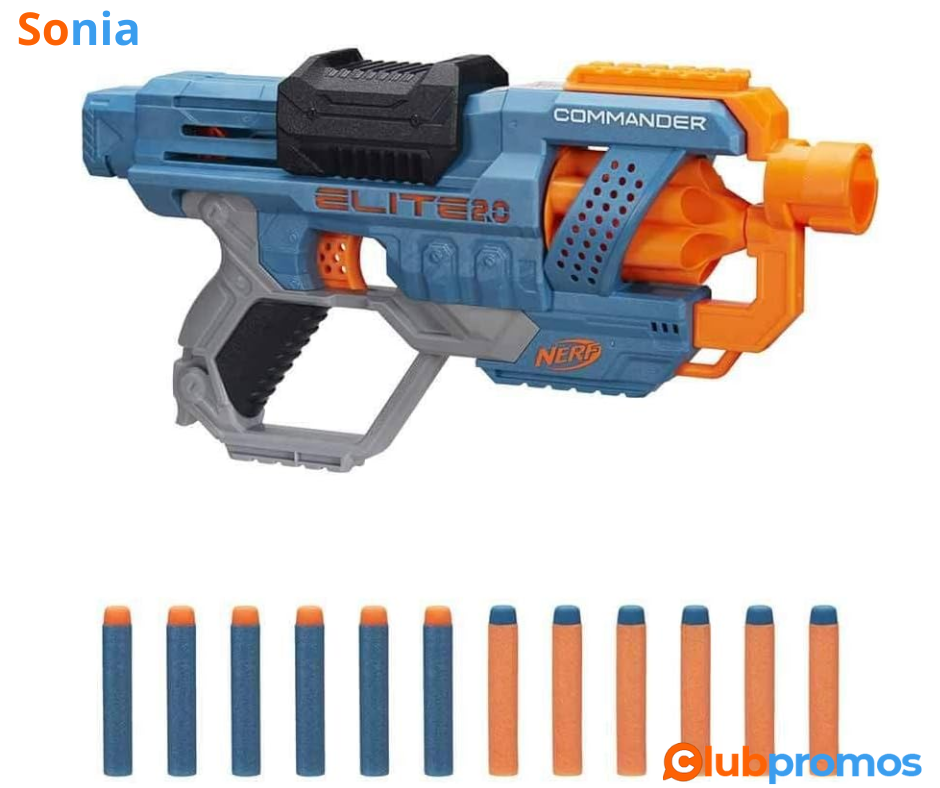 Bon plan amazon Nerf Elite 2.0, Blaster Commander RC-6 à 5,20€ au lieu de 14,99€ sur Amazon.png