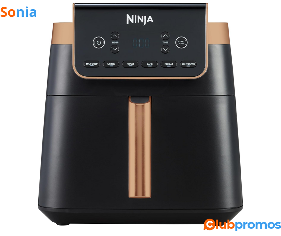 Bon plan Amazon NINJA Air Fryer MAX PRO, 6,2 L - 91,99€ au lieu de 130€.png