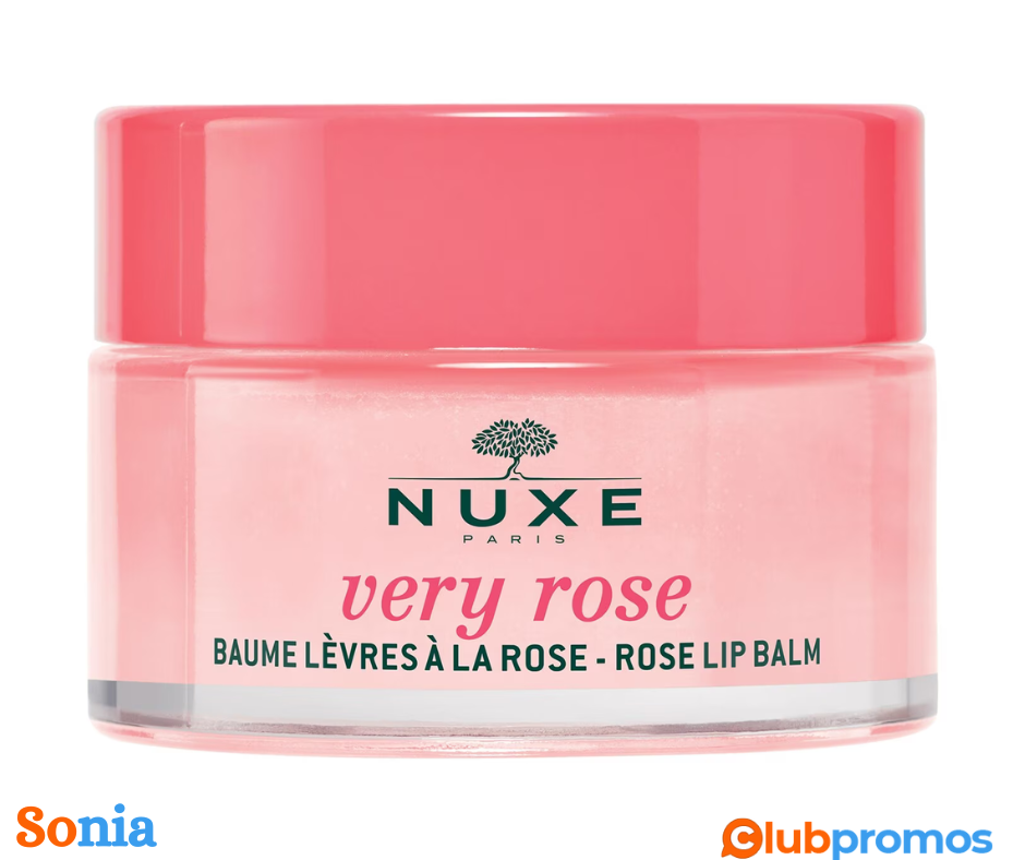 bon plan Amazon Nuxe Baume à lèvreVery Rose Lip Balm 15 g .png