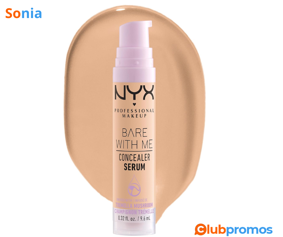 Bon Plan Amazon NYX Professional Makeup Anti-Cernes Sérum Correcteur Bare With Me, Fini Nature...png