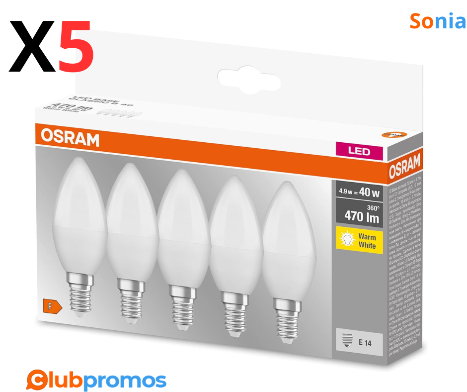 Bon plan Amazon OSRAM LED BASE Classic B40, ampoules LED à filament dépoli en verre pour culot...png